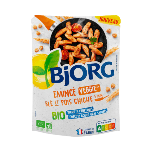 Émincé veggie blé et pois chiche bio - 220g