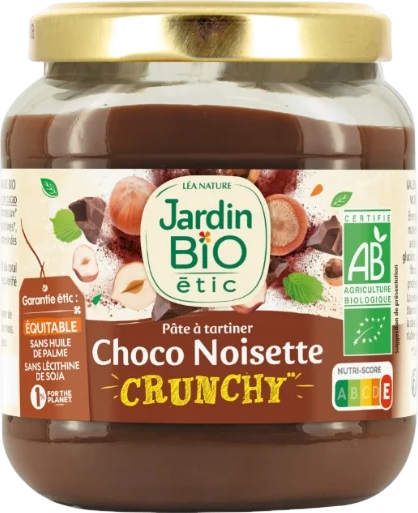 Pâte à tartiner choco-noisette crunchy bio - 350g