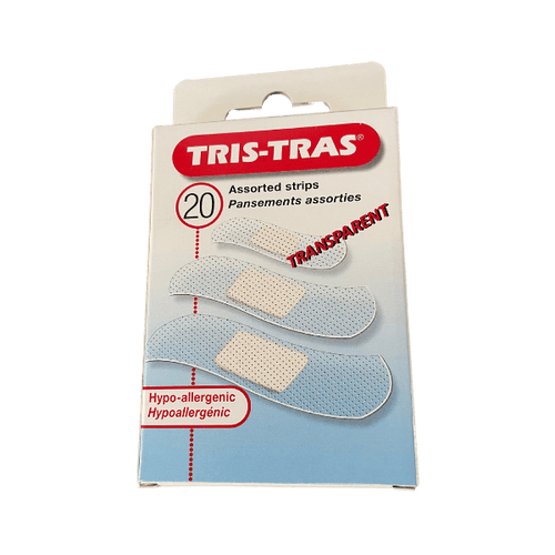 Pansements transparents hypoallergéniques 3 tailles - x20