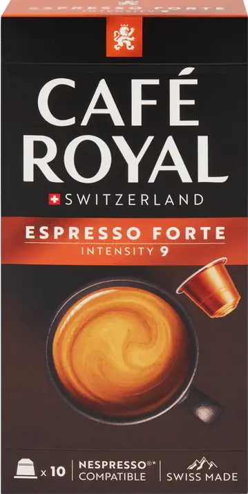 Café espresso forte intensité 9 - 10 capsules compatibles Nespresso