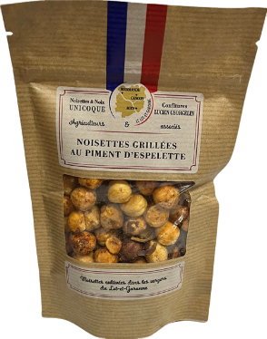 Noisettes grillées au piment d'Espelette - 80g