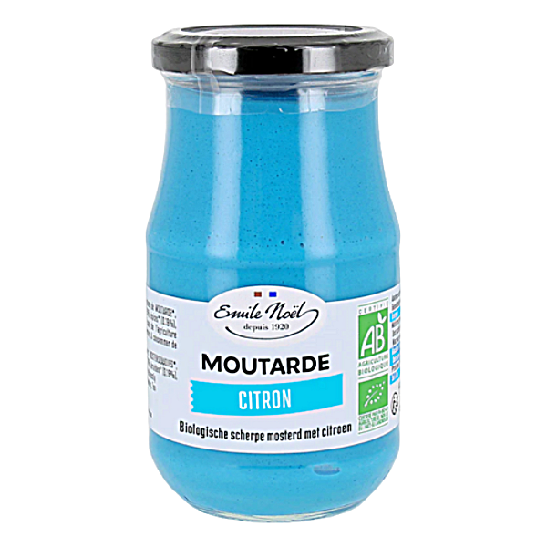 Moutarde forte au citron bio - 200g