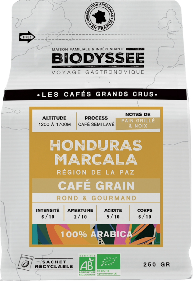 Café grain grand cru Honduras Marcala bio - 250g
