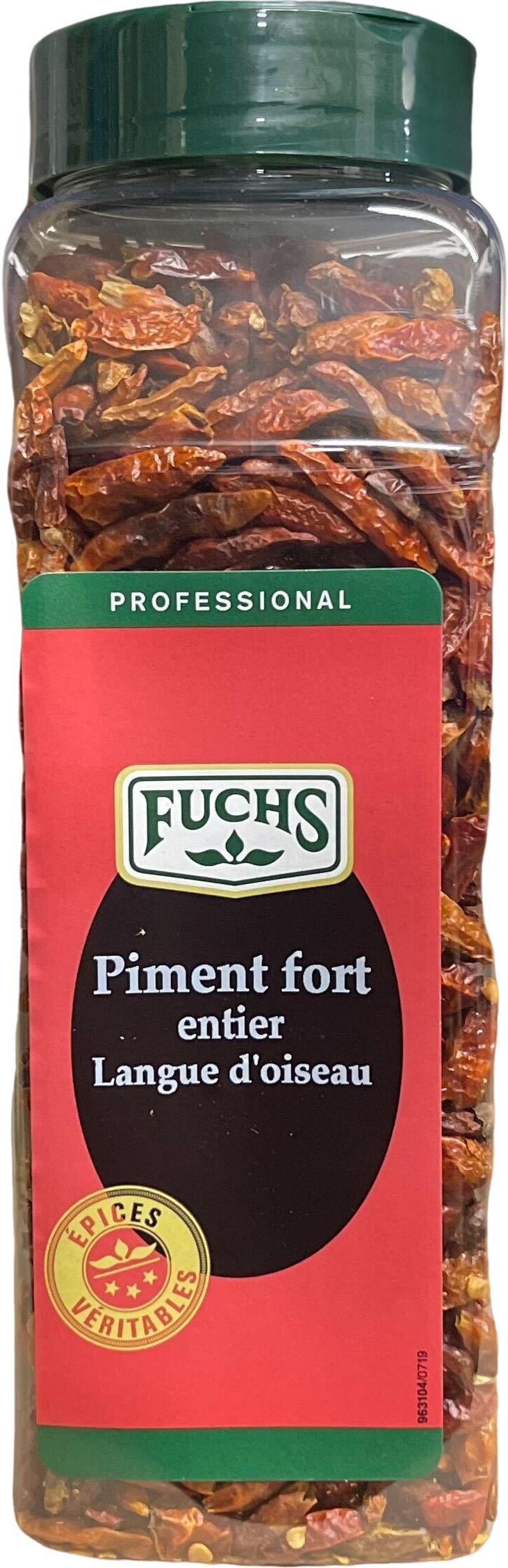 Piment fort langue oiseau entier - 200g