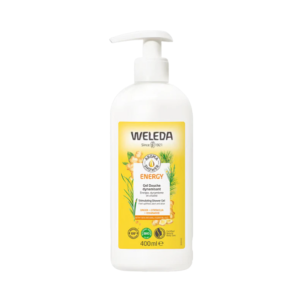 Gel douche dynamisant au gingembre bio - 400ml
