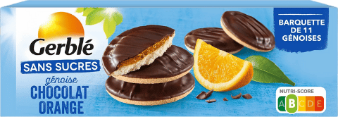 Biscuit génoise chocolat orange Sans Sucres - 140g