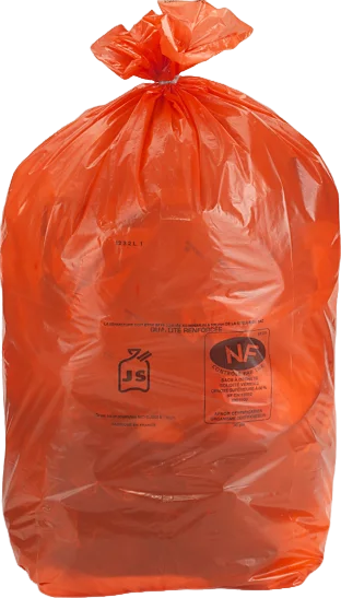 Sac poubelle durable orange 30l - 15X