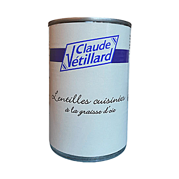 Lentilles cuisinées à la graisse d'oie- 400g