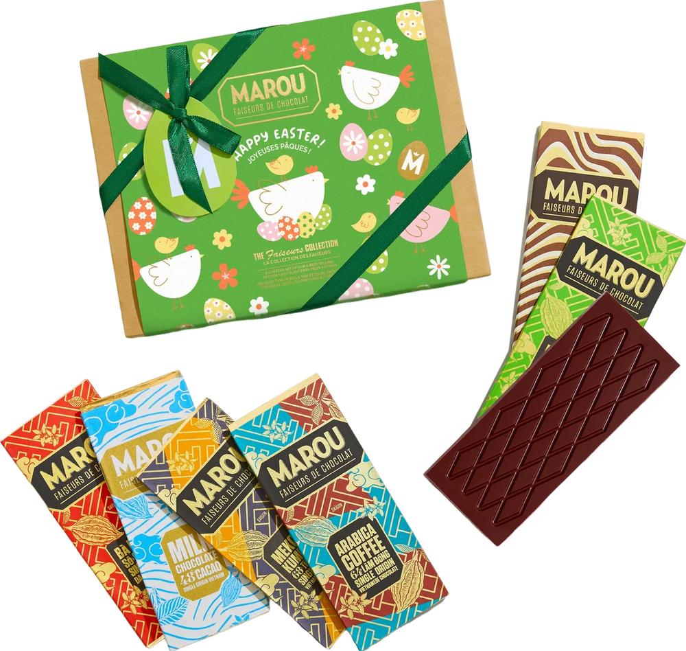 Coffret cadeau 6 mini tablettes de chocolat – édition Pâques - 144 g