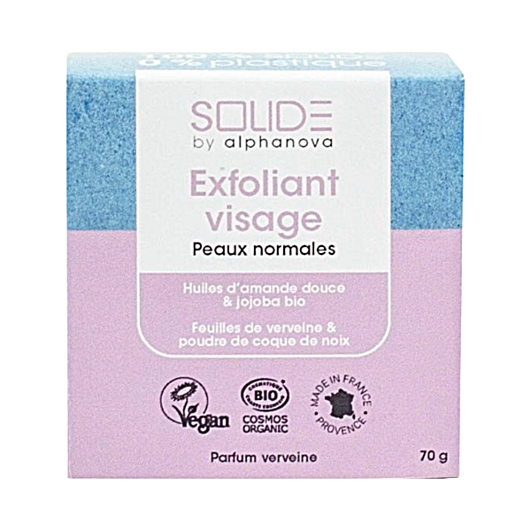 Exfoliant visage pour peaux normales bio - 75g