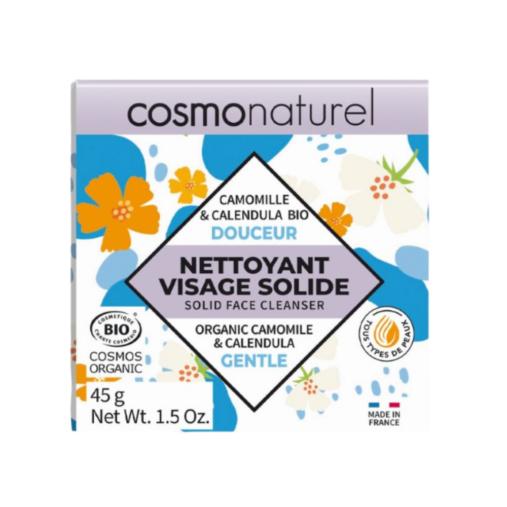 Nettoyant visage solide douceur camomille et calendula bio - 45g