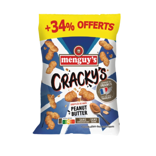 Cracky's soufflés de maïs au peanut butter - 240g