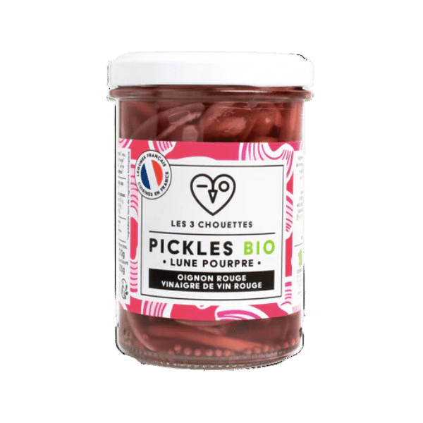 Pickles Oignons Rouges Vinaigre de Vin Rouge bio - 210g