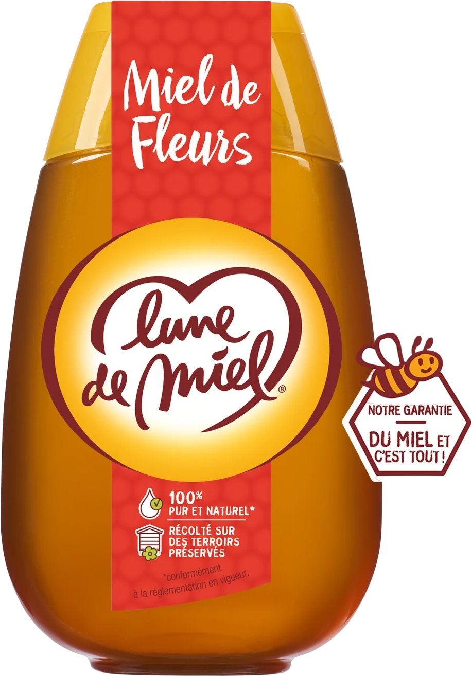 Miel de fleur liquide en flacon - 500g