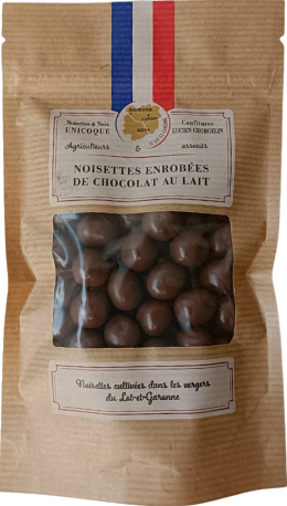 Noisettes enrobées de chocolat lait - 90g
