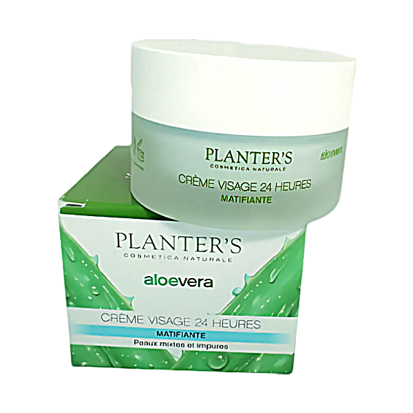 Crème visage 24h matifiante Aloe vera - 50ml