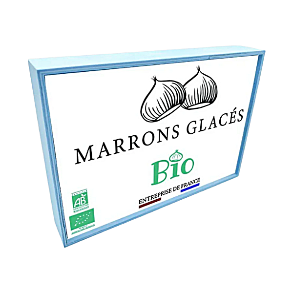 Coffret de 8 marrons glacés Bio - 130 g