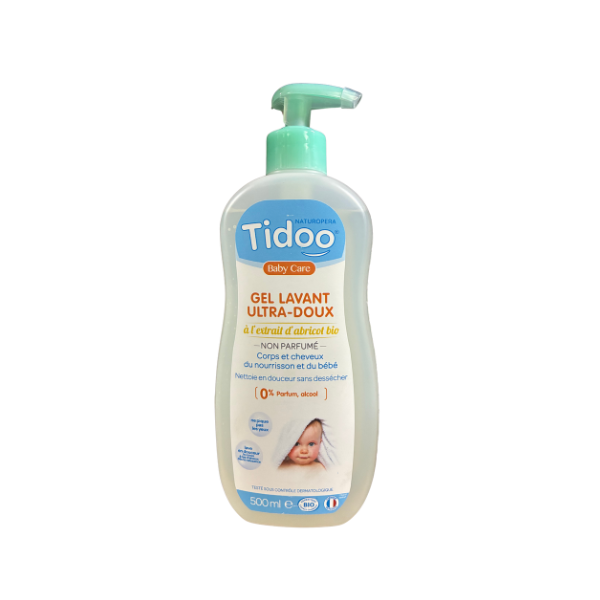 Gel Lavant à l'extrait d'abricot bio - 500ml