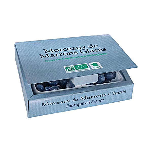 Ballotin de morceaux de marrons glacés bio - 250g