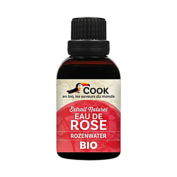 Eau de rose pour pâtisserie bio - 50ml