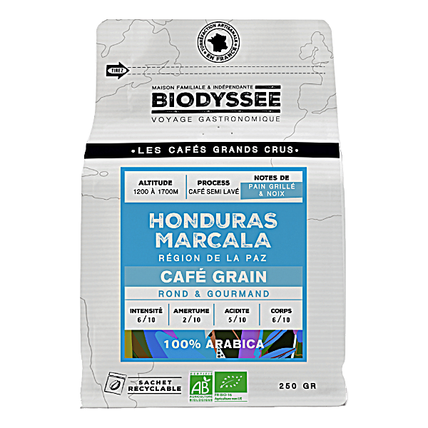 Café grain grand cru Honduras Marcala bio - 250g