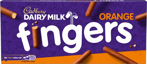 Biscuits fingers chocolat au lait saveur orange - 114g