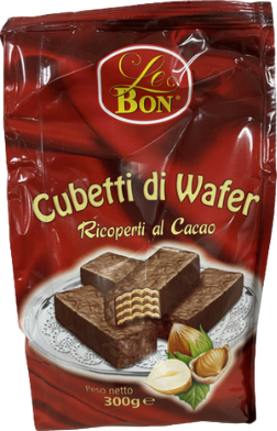 Gaufrettes enrobées de cacao - 300g