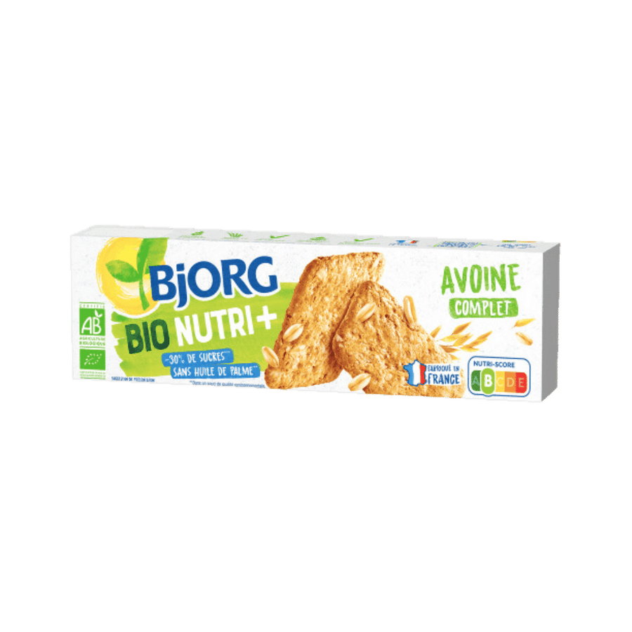 Bjorg - Biscuit avoine nature bio - 130g