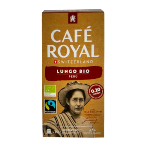 Café Royal - Café espresso Pérou bio intensité 8 - 10 capsules compatibles Nespresso - 7617014202707
