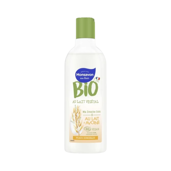 Gel douche lait d'avoine pour peaux sensibles bio - 300ml