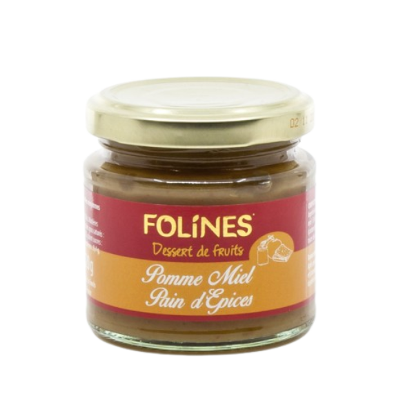 Compote pomme miel et pain d'épices - 120g