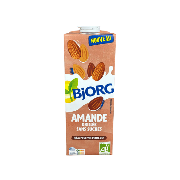 Lait d'amande grillée sans sucres bio - 1L