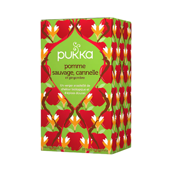 Infusion pomme sauvage, cannelle et gingembre - 20 sachets