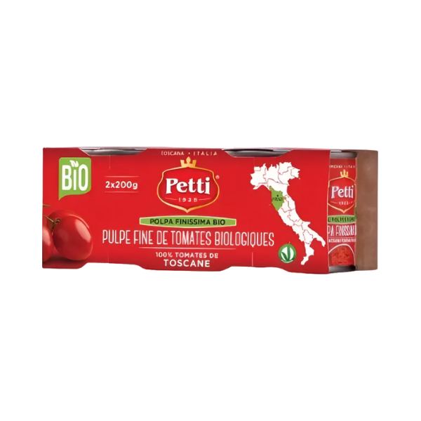 Pulpe fine de tomate bio - 2x200g