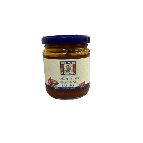 Sauce tomates cerise de Gragnano et basilic - 180g