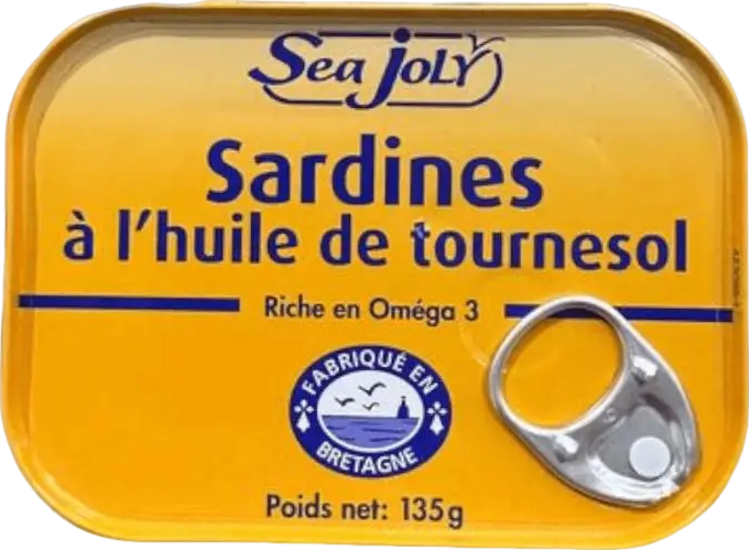 Sardines à l'huile de tournesol - 135g