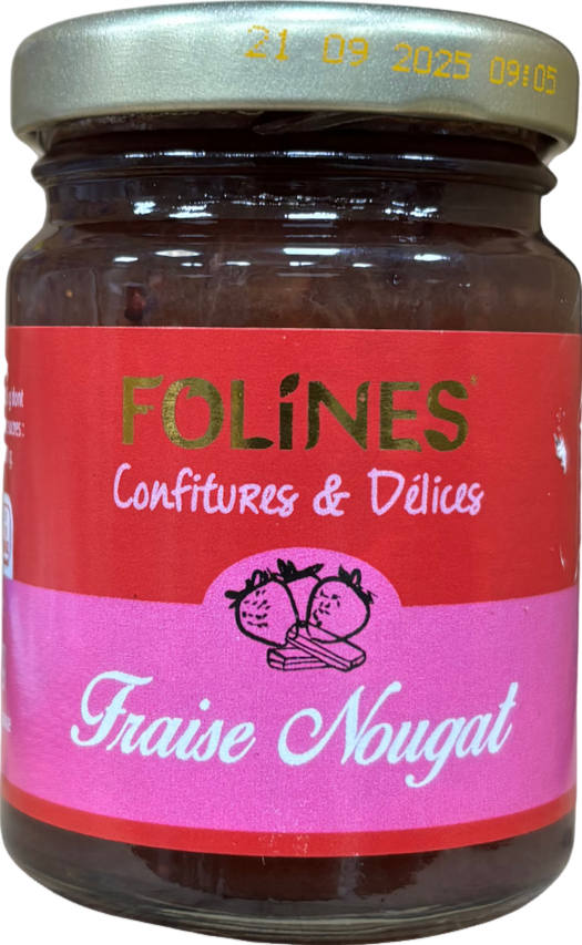 Confiture fraise nougat - 110g