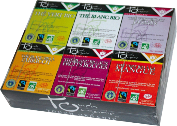 Coffret de thé 6 saveurs bio - 48 sachets