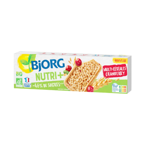 Biscuit multicéréales cranberry bio - 130g