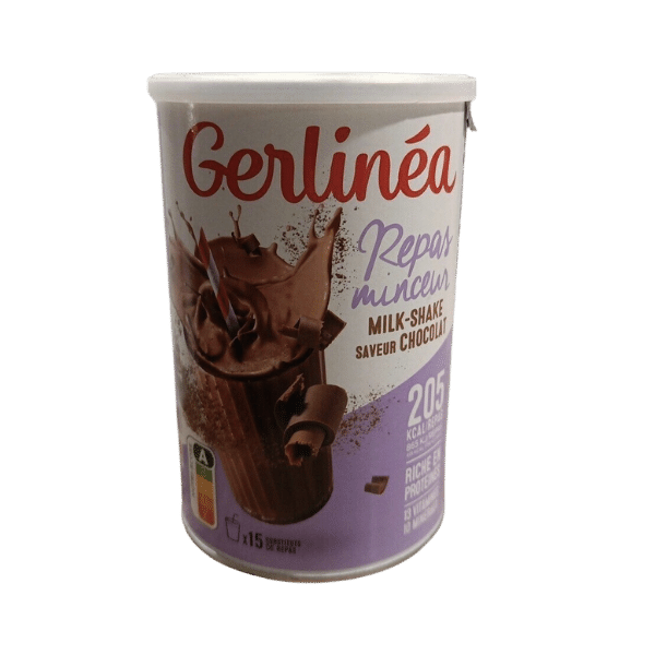 GERLINEA Milk-shake saveur chocolat 5 repas 150g pas cher 