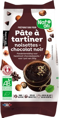 Pâte à tartiner noisettes-chocolat noir bio - 250g