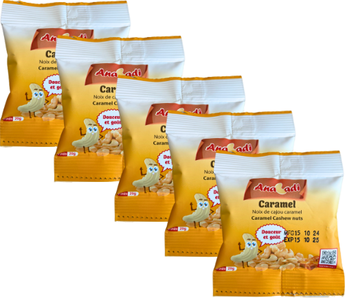 Noix de cajou caramel - 5x20g