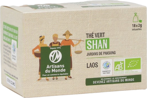 Thé vert shan bio - 18 infusions