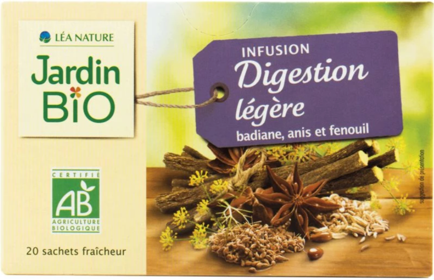 Infusion digestion légère bio 30g - 12 sachets