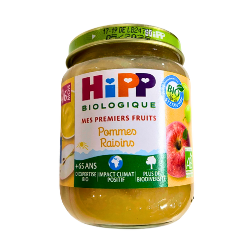 Délice de fruits pommes raisins bio - 125g