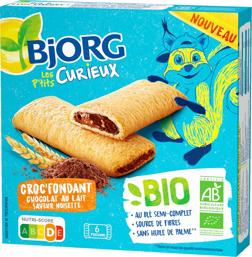 Biscuits croc fondant au chocolat au lait saveur noisette - 150g