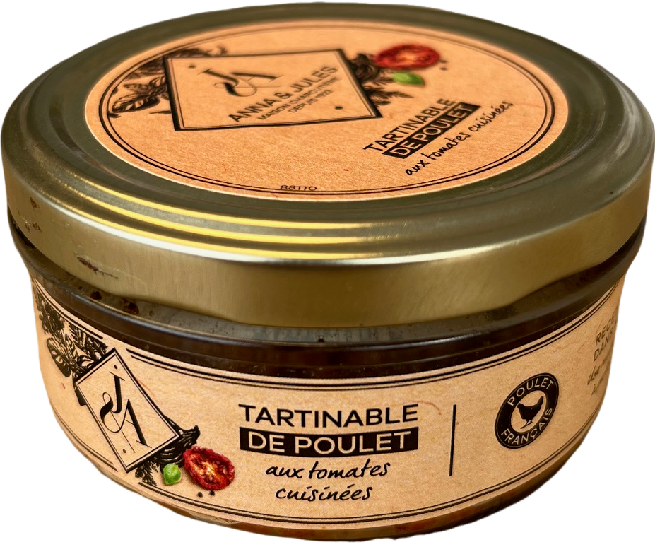 Tartinable de poulet aux tomates cuisinées - 110g