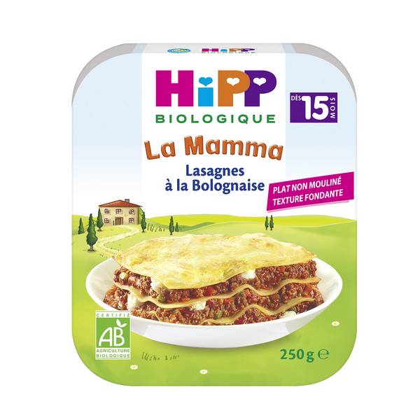 Lasagnes à la bolognaise - 250gr - HIPP - Antigaspi