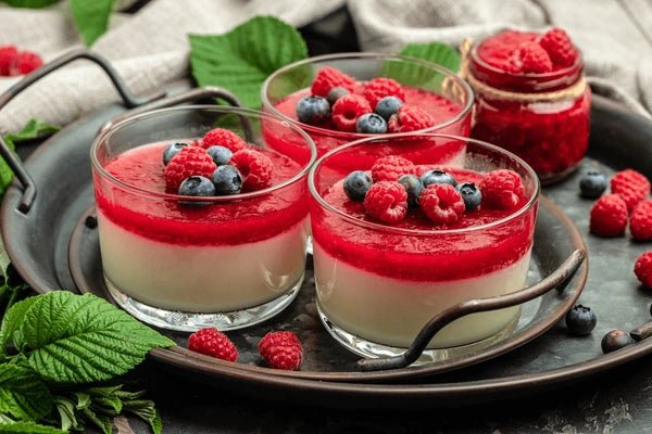 La recette de Panna cotta aux framboises anti-gaspi - Willy anti-gaspi