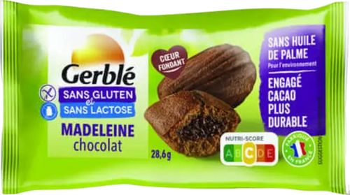 Madeleine au chocolat noir - 28,6g